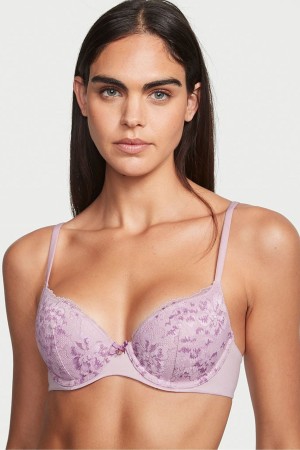 Victoria's Secret Body by Victoria Kanten Lightly Gevoerde Demi Bra Blauw | 50136-NFYK