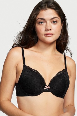 Victoria's Secret Body by Victoria Kanten Full Cup Push Up Bra Zwart | 18702-QHUX