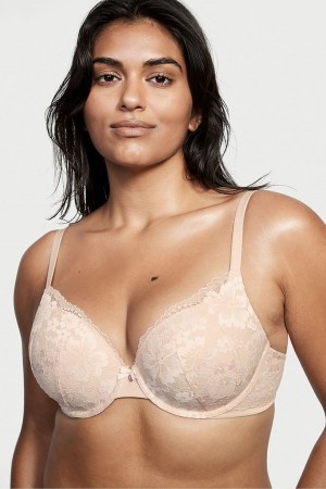 Victoria's Secret Body by Victoria Kanten Full Cup Push Up Bra Champagne Nude | 59246-JGQL