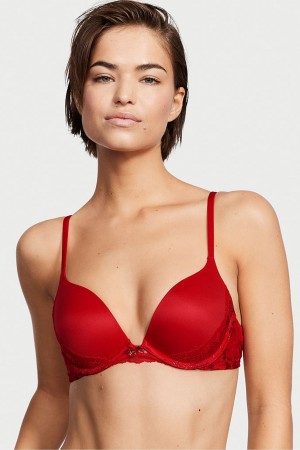 Victoria's Secret Body by Victoria Kanten Trim Push Up Bra Rood | 85069-XCVL