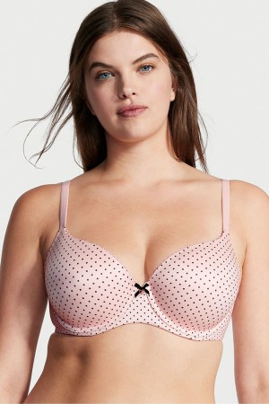 Victoria's Secret Body by Victoria Smooth Lightly Gevoerde Demi Bra Zwart Roze | 83051-LBUK