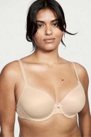 Victoria's Secret Body by Victoria Smooth Full Cup Push Up Bra Champagne Nude | 60958-IOSL