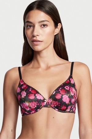 Victoria's Secret Body by Victoria Smooth Full Cup Push Up Bra Zwart Roze | 31467-TRUH