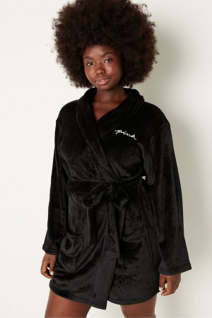 Victoria's Secret Cosy Dressing Gown Zwart | 86042-SJPH