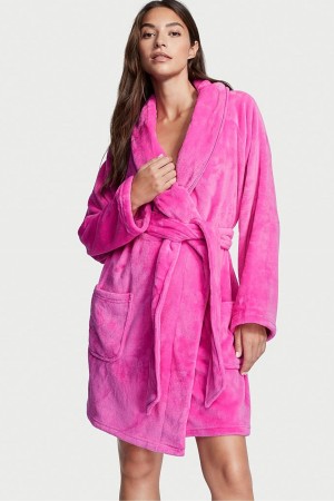 Victoria's Secret Cosy Kort Dressing Gown Zwart | 16738-QJHG