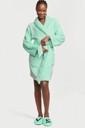 Victoria's Secret Cosy Kort Dressing Gown Zwart | 95062-YORW