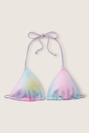 Victoria's Secret Crinkle Bikini Top Blauw | 78406-ZARG