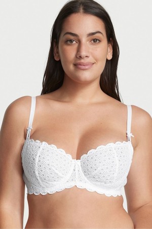 Victoria's Secret Dream Angels Broderie Scalloped Trim Bra Ensign | 12745-EKAW