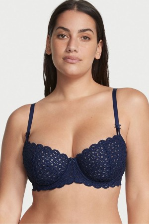 Victoria's Secret Dream Angels Broderie Scalloped Trim Bra Ensign | 63059-DABU