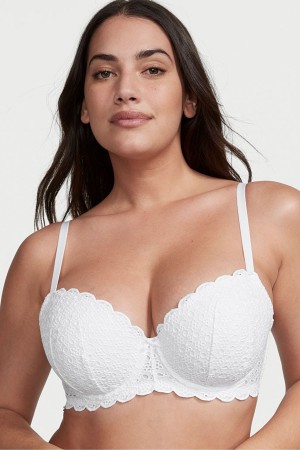 Victoria's Secret Dream Angels Broderie Scalloped Trim Bra Ensign | 84739-UGDI