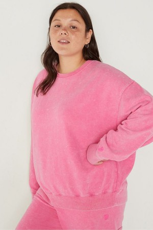 Victoria's Secret Fleece Long Sleeve Sweatshirt Zwart | 28965-LXAE