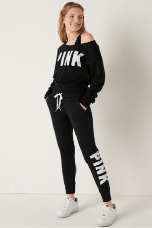 Victoria's Secret Fleece Lounge Jogger Zwart | 21896-REFA