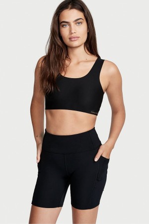 Victoria's Secret High Taille Cycling Kort Zwart | 89734-GCMX