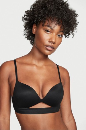 Victoria's Secret Incredible Smooth Non Wired Push Up Bra Zwart | 56843-CVRJ