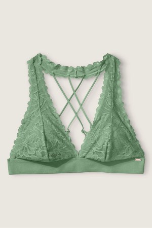 Victoria's Secret Kanten Bandjes Back Halterneck Bralette Geel | 80364-FULO