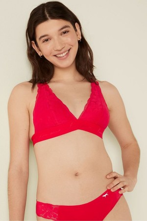 Victoria's Secret Kanten Bandjes Back Halterneck Bralette Koraal Room Oranje | 42309-UGOT