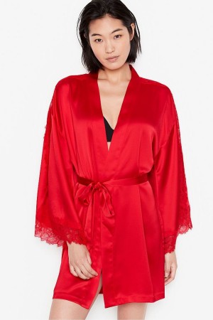 Victoria's Secret Kanten Inset Robe Zwart | 20476-BGYU