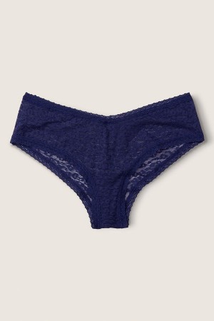 Victoria's Secret Kanten Logo Cheeky Knickers Wit | 87514-NOUF