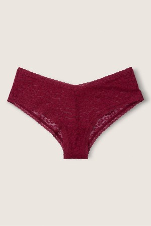 Victoria's Secret Kanten Logo Cheeky Knickers Wit | 62419-OKAD