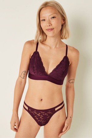 Victoria's Secret Kanten Triangle Bralette Roze | 04836-TECH