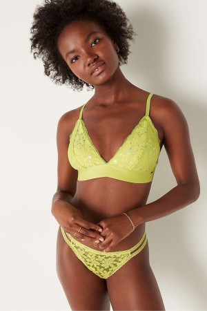 Victoria's Secret Kanten Unlined Triangle Bralette Groen | 12905-OCJI