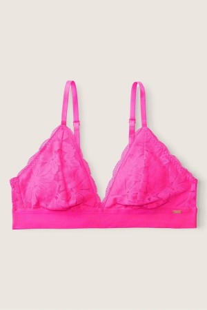 Victoria's Secret Kanten Unlined Triangle Bralette Roze | 28743-TIBP