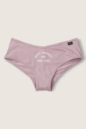 Victoria's Secret Katoenen Cheeky Knickers Donkergroen | 74213-BFOC