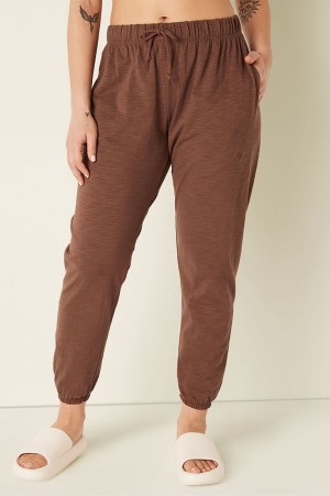 Victoria's Secret Katoenen Slub Pants Koraal Oranje | 95736-BOSK