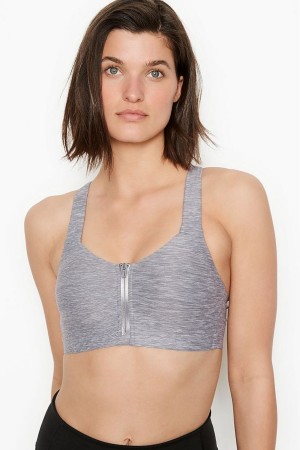 Victoria's Secret Knockout High Impact Racerback Zip Up Sports Bra Abrikoos Oranje | 32064-LMEY