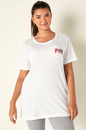 Victoria's Secret Kort Sleeve T-Shirt Zwart | 50927-RNEK