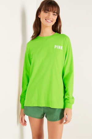 Victoria's Secret Long Sleeve T-Shirt Groen | 41693-QBDP