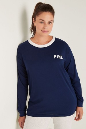 Victoria's Secret Long Sleeve T-Shirt Zwart | 72583-ECNU