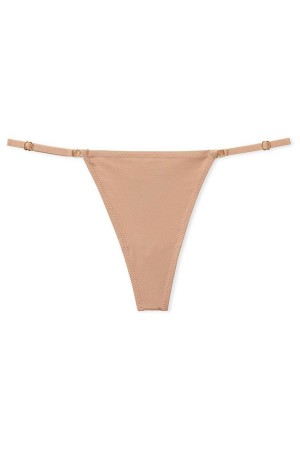 Victoria's Secret Love Cloud Adjustable String String Knickers Beige | 39547-OVJA