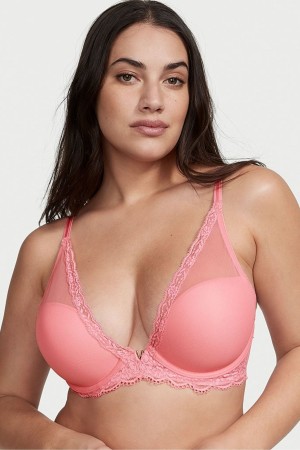 Victoria's Secret Love Cloud Love Cloud Lightly Gevoerde Plunge Bra Blauw | 52816-SQWR