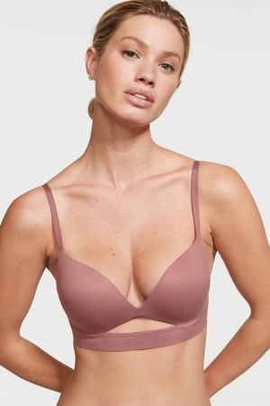 Victoria's Secret Love Cloud Smooth Non Wired Push Up Bra Toasted Sugar Nude | 49375-IOEM