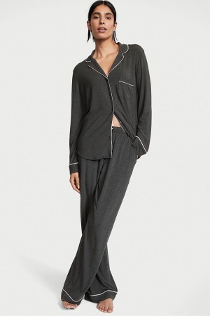 Victoria's Secret Modal Long Pyjamas Grijs | 59406-NQXC