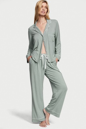 Victoria's Secret Modal Long Pyjamas Grijs | 84092-RGFV