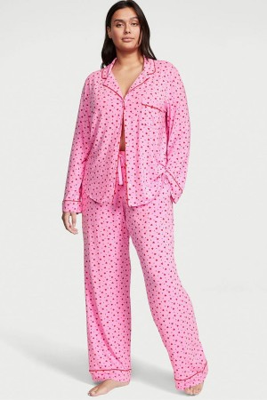 Victoria's Secret Modal Long Pyjamas Roze | 60982-IOGC