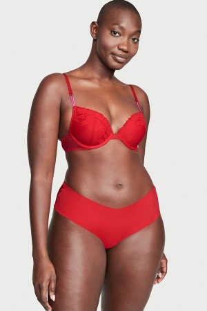 Victoria's Secret No-Show Kanten No Show Cheeky Knickers Rood | 41735-STDA