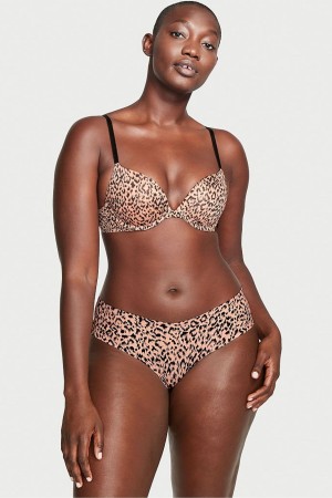 Victoria's Secret No-Show Leopard Print Cheeky Panty Leopard | 82367-USXR