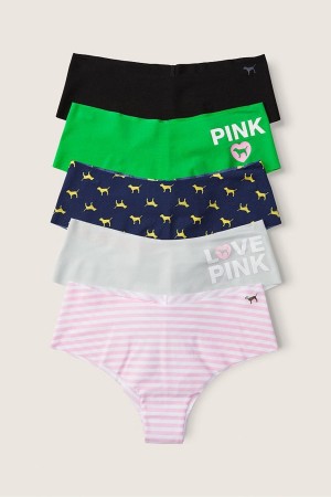 Victoria's Secret No-Show No Show Cheeky Knickers 5 Pack Roze | 85342-LAMI