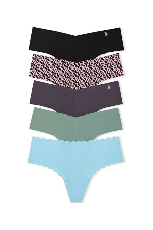 Victoria's Secret No-Show No Show Multipack String Knickers Groen | 82071-FYKE