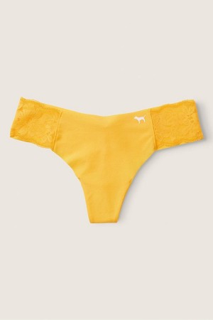 Victoria's Secret No-Show No Show String Knickers Geel | 07593-VZOM