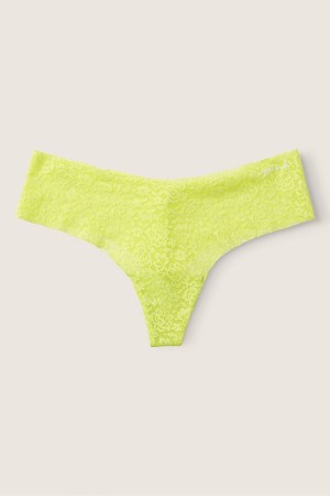 Victoria's Secret No-Show No Show String Kanten Knickers Groen | 47521-SLJR