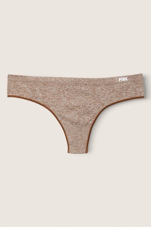 Victoria's Secret No-Show No Show String Knickers Bruin | 65379-FOED