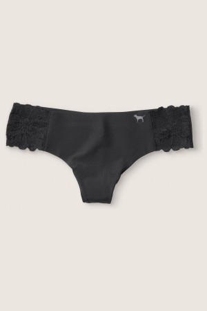 Victoria's Secret No-Show No Show String Knickers Zwart | 09458-LGBD