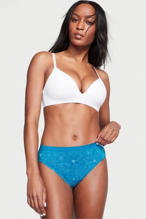 Victoria's Secret No Show Seamless Bikini Knickers Blauw | 38014-DAWT