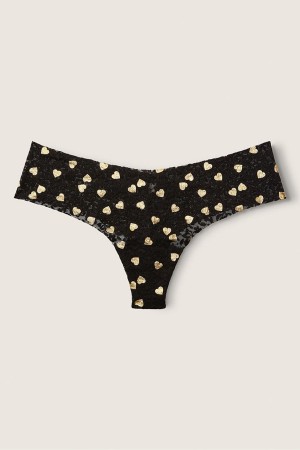 Victoria's Secret No Show String Kanten Knickers Blauw | 73615-EKAI