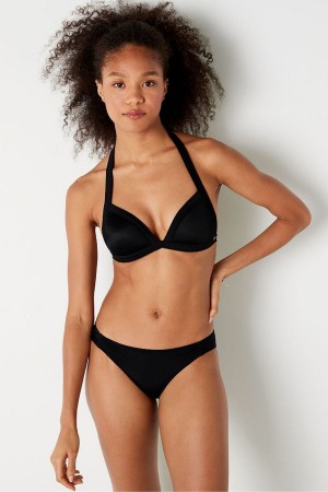 Victoria's Secret Ruched Front Bikini Bottoms Zwart | 72851-MBHL