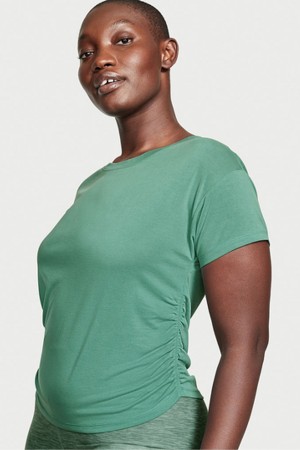 Victoria's Secret Ruched Modal T-Shirt Groen | 39702-QRWO